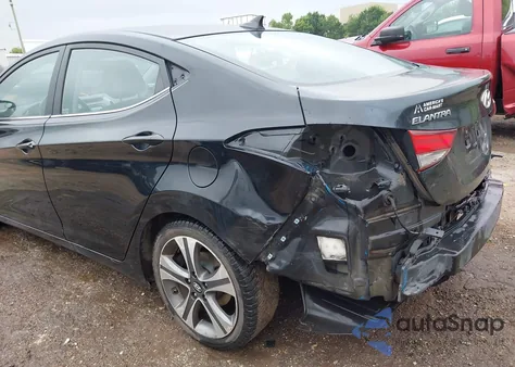 2014 Hyundai Elantra Sport z USA, uszkodzony, nr VIN KMHDH4AH8EU151993